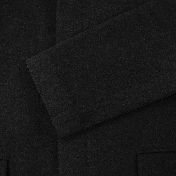 Banana Republic Charcoal Grey Wool Cashmere Lined Vented Overcoat - Picture 7 of 10